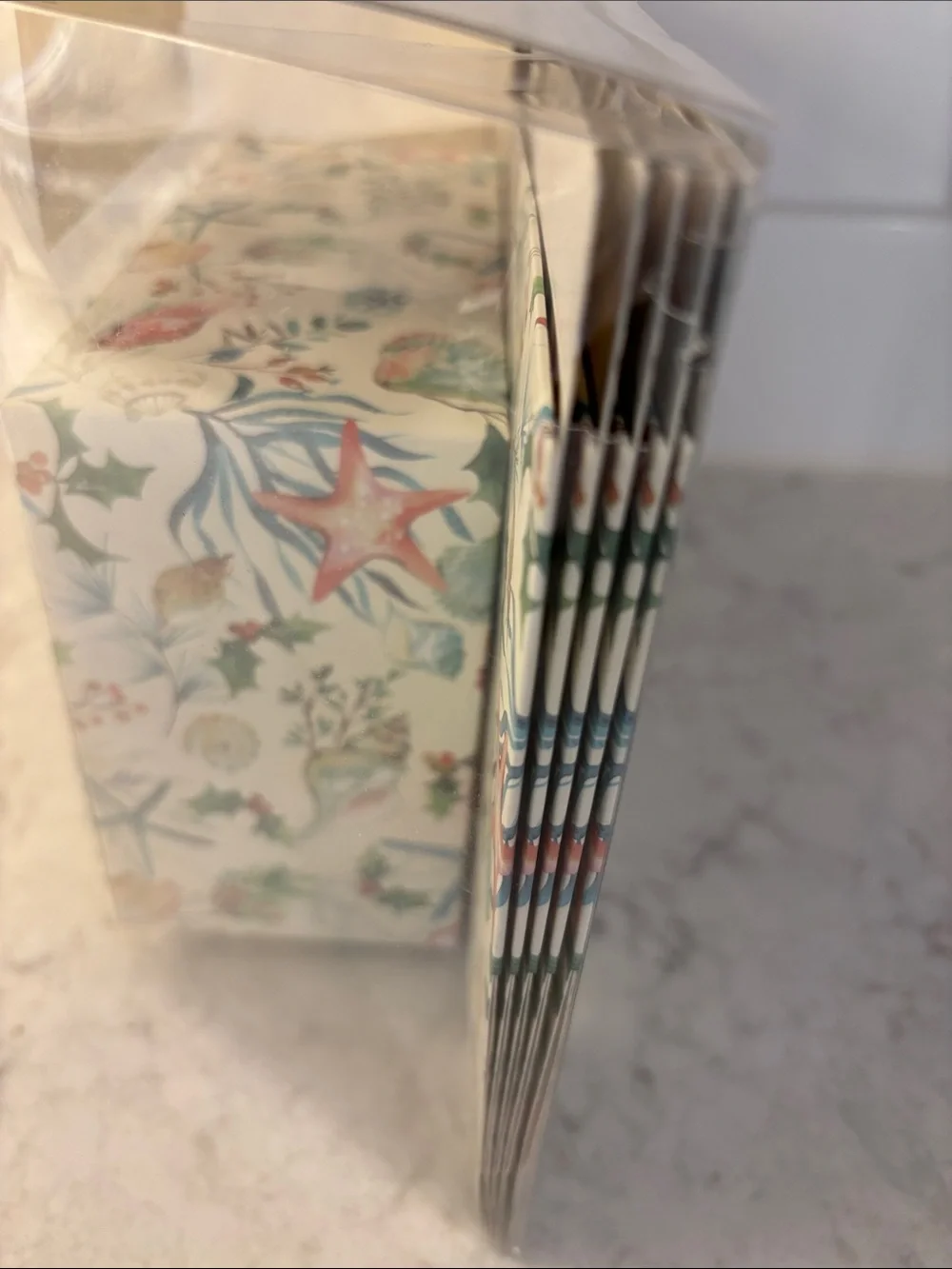 Shabby Chic Coastal Window Treat Boxes Set of 6 NWT